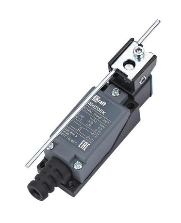 Выключатель концевой 1НО1НЗ вращающийся стержень регулиру. длины метал. DEKraft 34002DEK APC