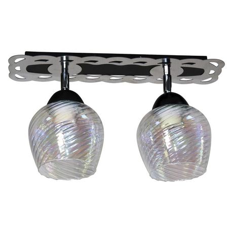 Светильник Кира 121 черн.муар хром НПБ 01-2х60-141 потолочный - 1005404973 Элетех