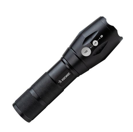 Фонарь ручной 5Вт Q5 LED, авиационный алюминий, питание 1*3.7V 18650 Li-on, 350Lm - KosAL_5W Космос