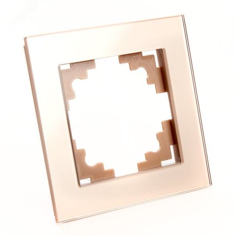 Рамка 1-местная, серия Катрин, GFR00-7001-02, шампань | 39527 STEKKER FERON