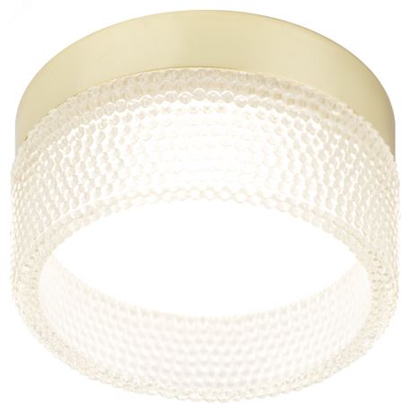 Встраиваемый светильник под лампу GX53 DK97 GD/TR золото прозрачный - Б0057461 ЭРА