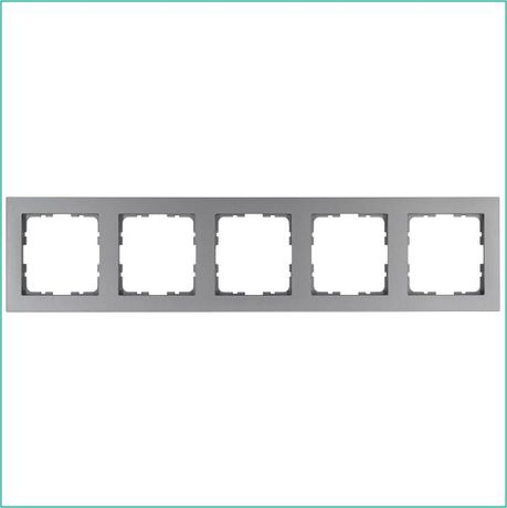 Рамка G-Classic 5-постовая, цвет Алюминий - G1005S Jasmart