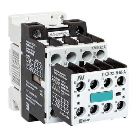 Комплект КМЭ 22А 1NC 400В АС с дополнительными контактами 2НО+2НЗ EKF AVERES | ctr-s-22-01-400-av-22