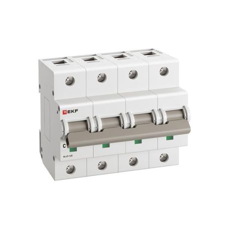 Автоматический выключатель ВА 47-125 4P 50А (C) 15кА PROXIMA EKF - mcb47125-4-50C