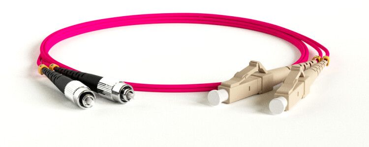 Патч-корд FC-D2-504-FC/PR-LC/PR-H-3M-LSZH-MG волоконно-оптический (шнур) MM 50/125(OM4), FC-LC, duplex, LSZH, 3 м | 243529 Hyperline
