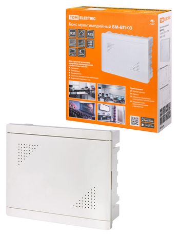 Бокс мультимедийный БМ-ВП-03, 375х325х120, IP31 | SQ0915-0302 TDM