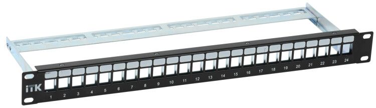 Модульная патч-панель FTP 24 порта | PP24-1UMF ITK 1U IEK