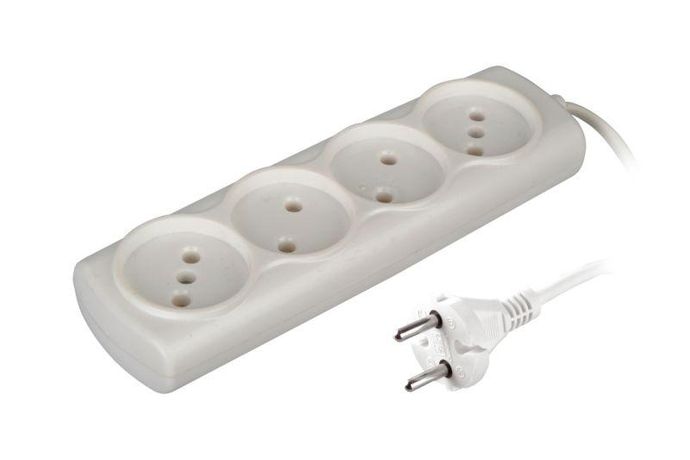 Удлинитель 4х1.5 6А 1300Вт ШВВП2х0.75 модель Р16-009 Si Volsten 13913