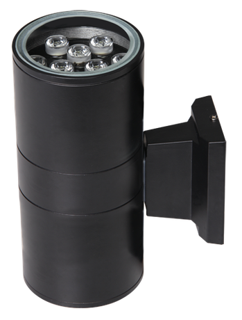 Светильник светодиодный архитектурный PWL-300110/30D 2х9Вт 6500К BL IP65 фасадный исполнение двухсторон. черн. Pro JazzWay 2857927B