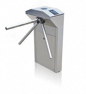 Турникет трехштанговый электромеханический, нержавеющая сталь, индикаторы прохода, автоматическая система антипаники. Питание 220 В AC, 60 Вт. Размеры 980х740х780 мм. -30град.+55град.С, IP54. с поддержкой EM карт, встроенный контроллер. - smkd0399 Smartec ST-TS101EF