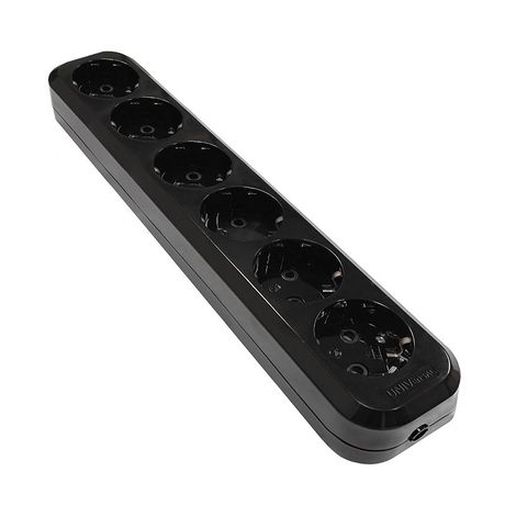 Колодка удлинителя 6-м с заземл. АБС-пластик черн. UNIVersal 2240 Союз