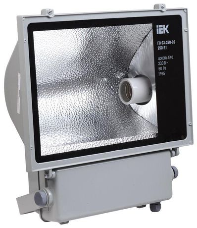 Прожектор металлогалогенный ГО03-250-02 250Вт E40 асимметричный IP65 + ТТУ | LPHO03-250-02-D4-1-K02 IEK