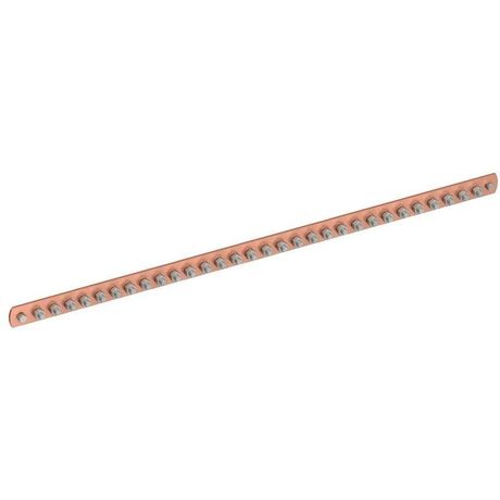 Шина заземляющая главная ГЗШ-30 660х30х4мм 30 подключений М6(М8) без корпуса TVENKOM БП-00015472