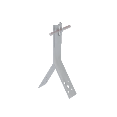 Коньковый держатель зажимной для прутка 5-8 мм H100 CU | KDZ-H100-D5-8 КМ-профиль MA0104