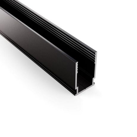 Профиль алюминиевый анодированный для гибкого неона 8х16мм 2м черный - 134-083 NEON-NIGHT