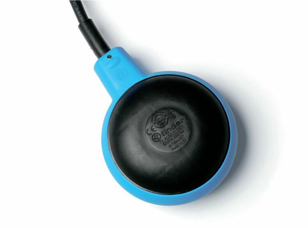 Выключатель поплавковый 2 водонепроницаемые камеры для управления насосами технического водопровода кабель ACS 5м контакты 1СО 20А IP68 - 72A100000502 FINDER