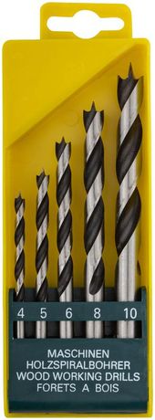 Сверла по дереву (4-5-6-8-10 мм) (5шт) - 36099 РОС