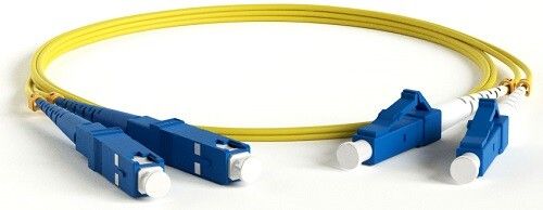Патч-корд FC-S2-9-LC/UR-SC/AR-H-2M-LSZH-YL волоконно-оптический (шнур) SM 9/125 (OS2), LC/UPC-SC/APC, 2.0 мм, simplex, LSZH, 2 м | 243409 Hyperline