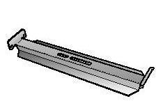 Кронштейн опорный W1960-300 оцинкованный - 782334 Schneider Electric