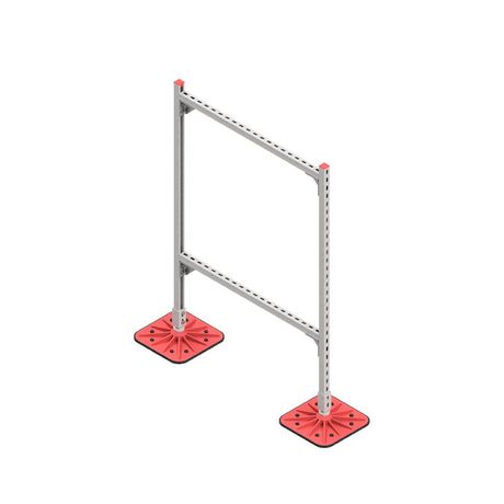 Конструкция опорная для горизонт. прямоугольн. воздуховодов и метал. лотков кабеленесущих систем TECHNORAPTOR FOOT 1000х1500 HD КМ TR0295 КМ-Профиль