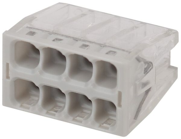 Аксессуары для клемм NO-224-27 ЭРА Клемма СМК компактная серии 208, 8 отверстий, 0,5-2,5 мм2 (упак | Б0043945