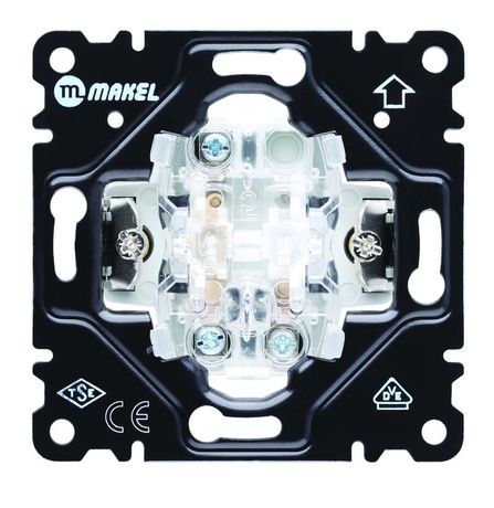 Выключатель проходной 1-кл. Cellia с подсветкой механизм Makel 2200106