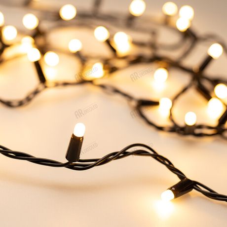 Светодиодная гирлянда ARD-STRING-CLASSIC-10000-BLACK-100LED-MILK-STD Warm (230V, 7W) (Ardecoled, IP65) | 028209 Arlight