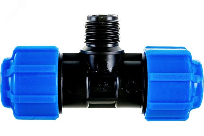 Тройник ПНД компрессионный НР 20 х 3/4' - 51203420 Политэк