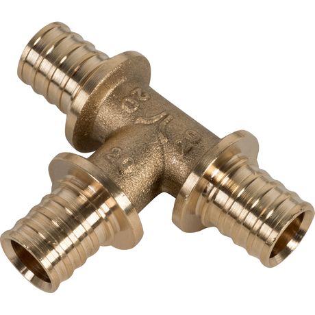 Тройник аксиальный латунный 20x20x20 - AX20020 PRO AQUA