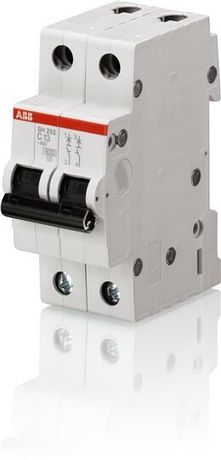 Выключатель автоматический двухполюсный SH202 20А C 6кА (SH202 20) | 2CDS212001R0204 ABB 20