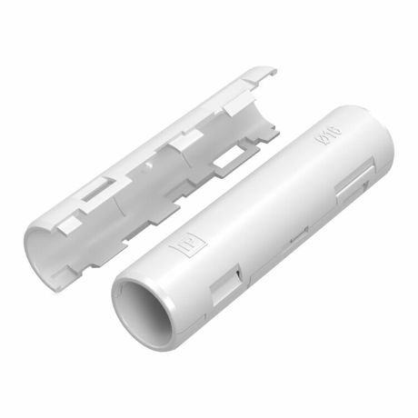 Муфта разборная d16 мм белая (100шт/1200шт уп/кор) Промрукав | PR13.0417 Строитель