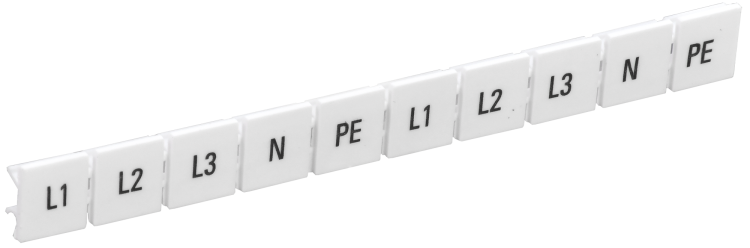 Маркеры для КПИ-10мм2 с символами "L1, L2, L3, N, PE" | YZN11M-010-K00-A IEK