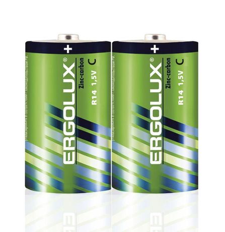 Элемент питания солевой C/R14 1.5В SR2 (блист.2шт) Ergolux 14335