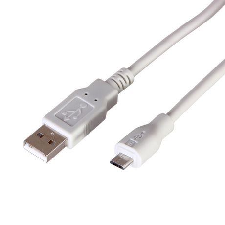 Кабель micro USB (male) штекер - USB-A штекер, длина 1,8 метра, белый (PE пакет) | 18-1164 REXANT MEET