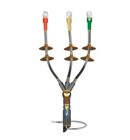 Муфта кабельная концевая наружной установки 10кВ КНТпН 3х(16-25мм) с болтовыми наконечниками Нева-Транс 22020119 Нева Транс