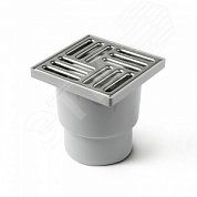 Трап с вертикальным отводом, решетка из нерж.сталь (100 mm x 100 mm) 50 - 9-2600-050-46-01-04 PRO AQUA