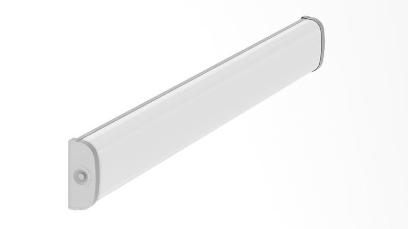 Светильник светодиодный CSVT SMILE 32 1237х140х67 CRI90 4000 milky IP20 серый накладной - ЦБ-00009154