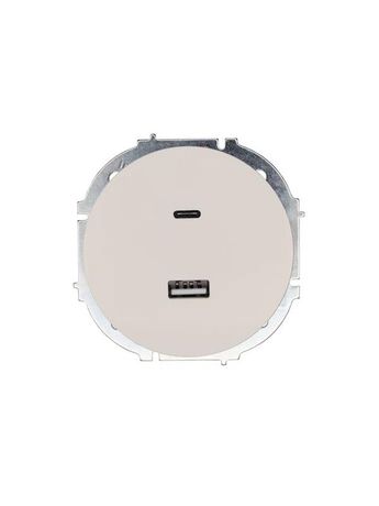 Розетка 1-м СП OSEN TC+ USB разъем механизм сл. кость LEZARD 743-9088-192TC