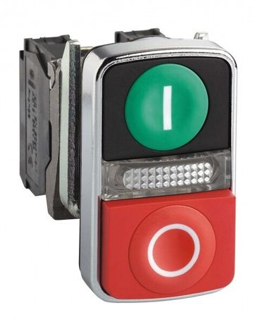 Кнопка двойная 22мм с маркир.+LED SchE XB4BW73731B5 Schneider Electric
