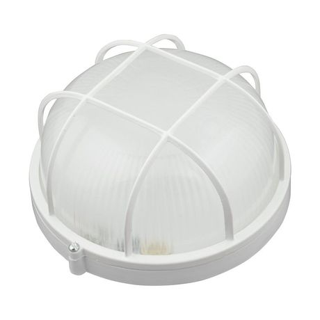Светильник светодиодный пылевлагозащищен. для ЖКХ ULW-K22B 12W/6000K IP54 WHITE круг с решеткой 6000K 1200Лм D= 188мм белый | UL-00005236 Uniel