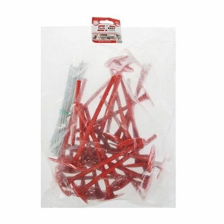 Дюбель для теплоизоляции с мет. гвоздём 10х200 (25 шт) - пакет ( 1,157 кг) | 102051 Tech-KREP