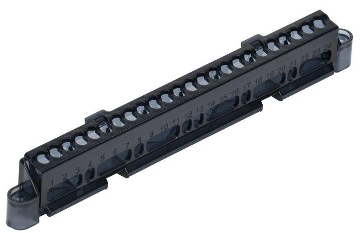 Суппорт для шин в корпус пластиковый (ширина 8 мод.) TEKFOR | TF-KP00D-S-08 IEK