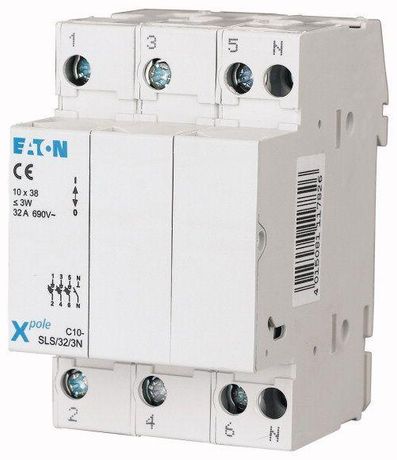 Держатель предохранителя 10х38, 3+N полюса C10-SLS/32/3N - 112224 EATON