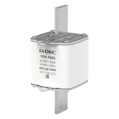 Предохранитель YON ножевого типа FG3 с одинарной индикацией 630А | 1FG03-0630 DKC ДКС