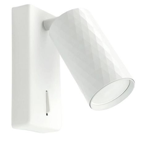 Светильник ДБО GU10 без лампы наклонный с выключателем белый - ML1880 48799 FERON