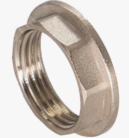 Контргайка 1/2' с упором, никелированная - BFN-007-201 Aquadeel