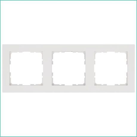 Рамка G-Classic 3-постовая, цвет белый глянцевый - G1003W Jasmart