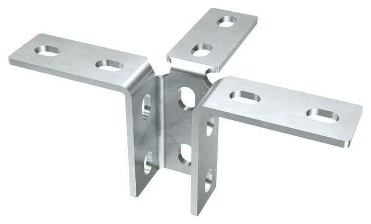Соединитель угловой трехсторонний для STRUT-профиля EZ | CSE10-UT-EZ IEK