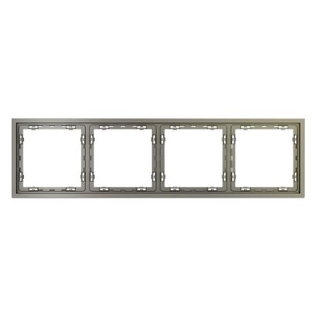 Рамка 4-м S70 пластик. шелк Voltum VLS100404 Voltum арт. VLS100404