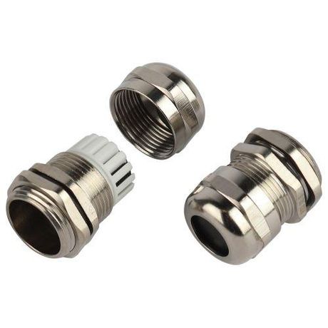 Ввод кабельный сальник NO-224-258 латунный PGM 13.5 (d отв.20.5 мм / d провод.6-12 мм) IP68 (упаковка 5 штук) - Б0065208 ЭРА